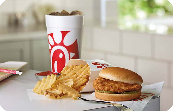 سیب زمینی سرخ کرده وفلی Chick-Fil-A