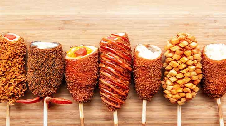 کورن داگ| انواع غذاهای فست فود خانگی